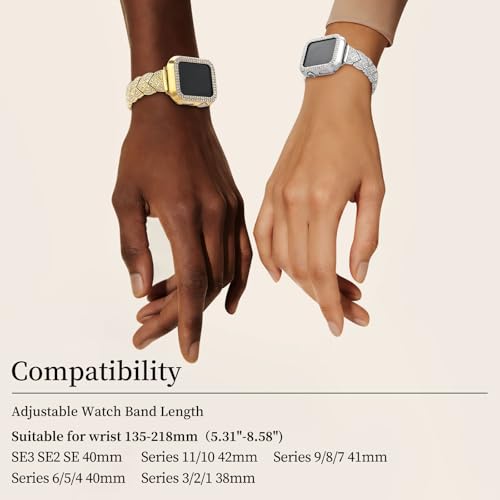 Bracelet Apple Watch 40mm or chic pour le bureau et les soirées - 5