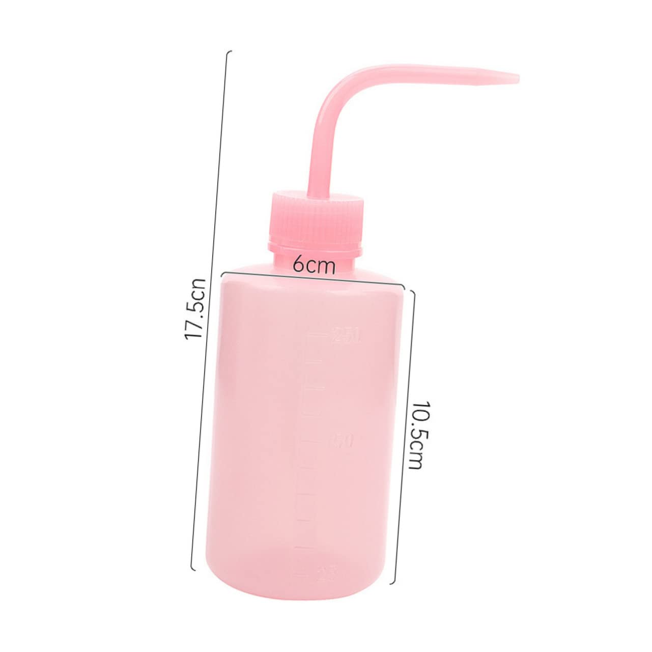 OSOLADY 4pcs Curved Mouth Squeeze Pot Lab Dropping Bottles Eye Wash Bottle Empty Squeeze Bottle Household Squirt Bottle Lab Squeeze Bottle Indoor Watering Can Lab Wash Bottles Pink Plastic