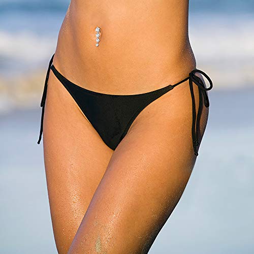 LOLIAS 6 Pcs 14G Dangle Belly Button Rings for Women 316L Surgical Steel Clear CZ Barbell Piercing Dangle Reverse Curved Navel Barbell Body Jewelry4