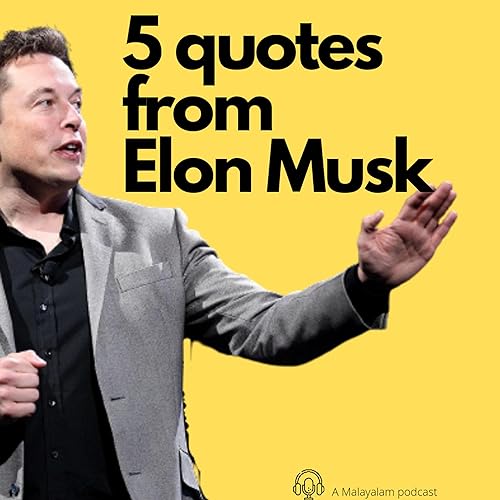 5 quotes from Elon Musk Podcast Por  arte de portada