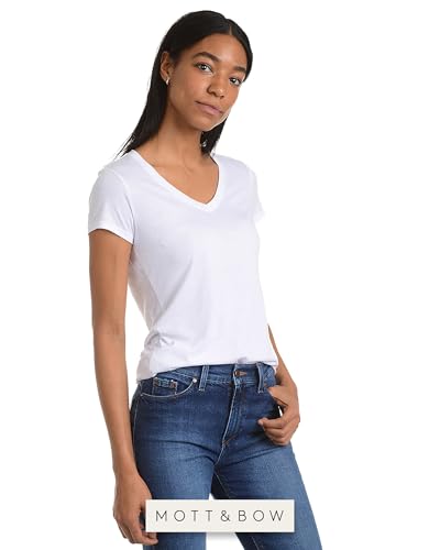 Mott & Bow Womens T-Shirt Classic S White