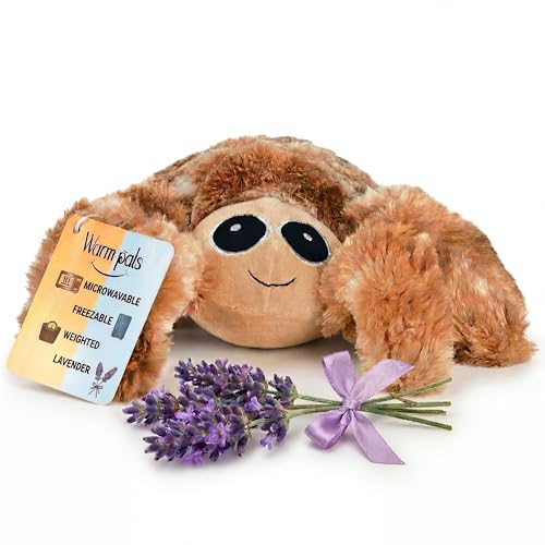 Warm Pals - Spider - 1.5lbs - Cozy Microwavable Lavender Scented Plush Toys - Heated Stuffed Animal...