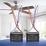 Podoy Ceiling Fan Capacitor CBB61 5 Wire for New Tech 4.5uf+5uf+6uf 250VAC (Pack of 2)