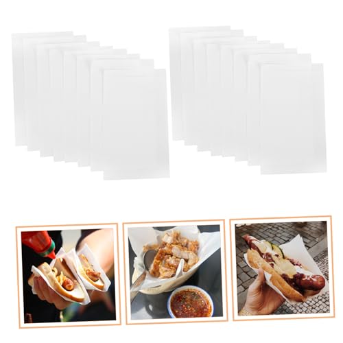 Sacs papier anti-huile pour servir des hot dogs proprement sans taches de gras