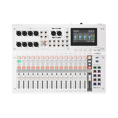 Image of Yamaha MGX16 22ch Digital Mixing Console, Dual USB-C Audio Interface, Includes Cubase Al, WaveLab Cast LE, Basic FX Suite and Steinberg Plus Software Bundle, White MGX16 W