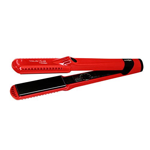 True Silk By Croc Professional Dial Flat Iron 1" I-7 Plate RED Color