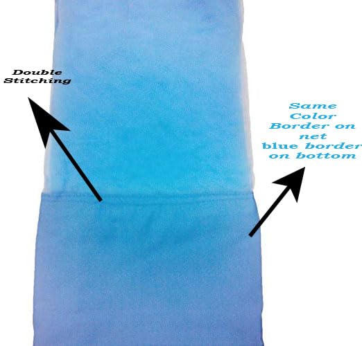 Image of Ans Mosquito Net HDPE Quality for Bed Very Large Size 6.5 x 10 ft - Durable Bed Net with Same Color Bottom Border, Free Air Flow Design, 5 ft Height, Washable & Breathable