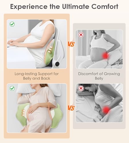 Image of DONAMA Memory Foam Pregnancy Pillow Maternity Wedge Pillow for Side Sleeper