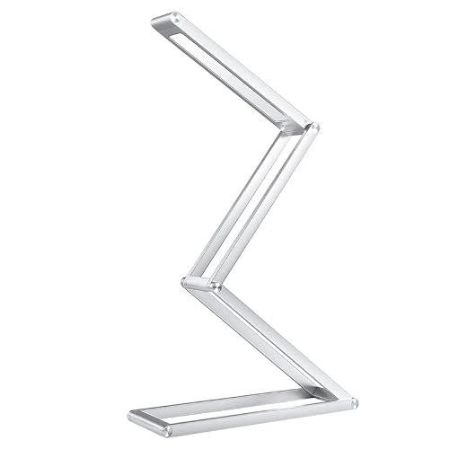 WALFREW Lampara Libro Lámpara de Mesa LED lámpara de Escritorio Plegable portátil Regulable LED Lectura Estudio Trabajo aleación de Aluminio Mini lámparas Creativas Recargables