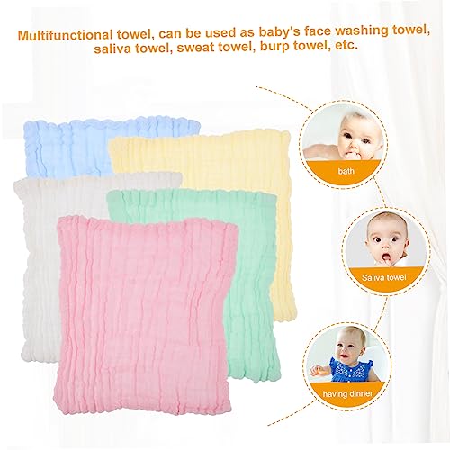 Paños de mano absorbentes confeccionados en algodón puro para cuidar la piel del bebé en el baño 3