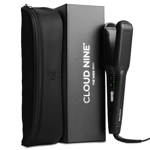 Cloud Nine Classic Wide Iron Wide Plate Ceramic Hair Straighteners Black