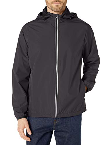 Charles River Apparel Men's Pack-N-Go Full Zip Reflective Jacket, Black, M