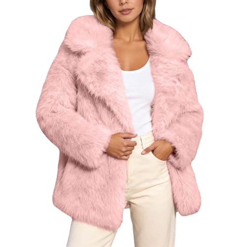 Abrigo de piel sintética premium gabardina larga de invierno
