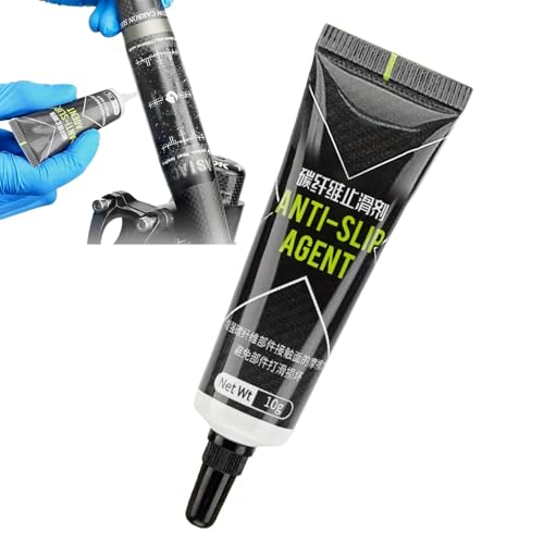 Grasa antideslizante para bicicletas, Grasa antideslizante de fibra de carbono, Pasta de carbono multifuncional para bicicletas, Pasta de Agarre para Carbono,Compuesto de Montaje de Bicicletas
