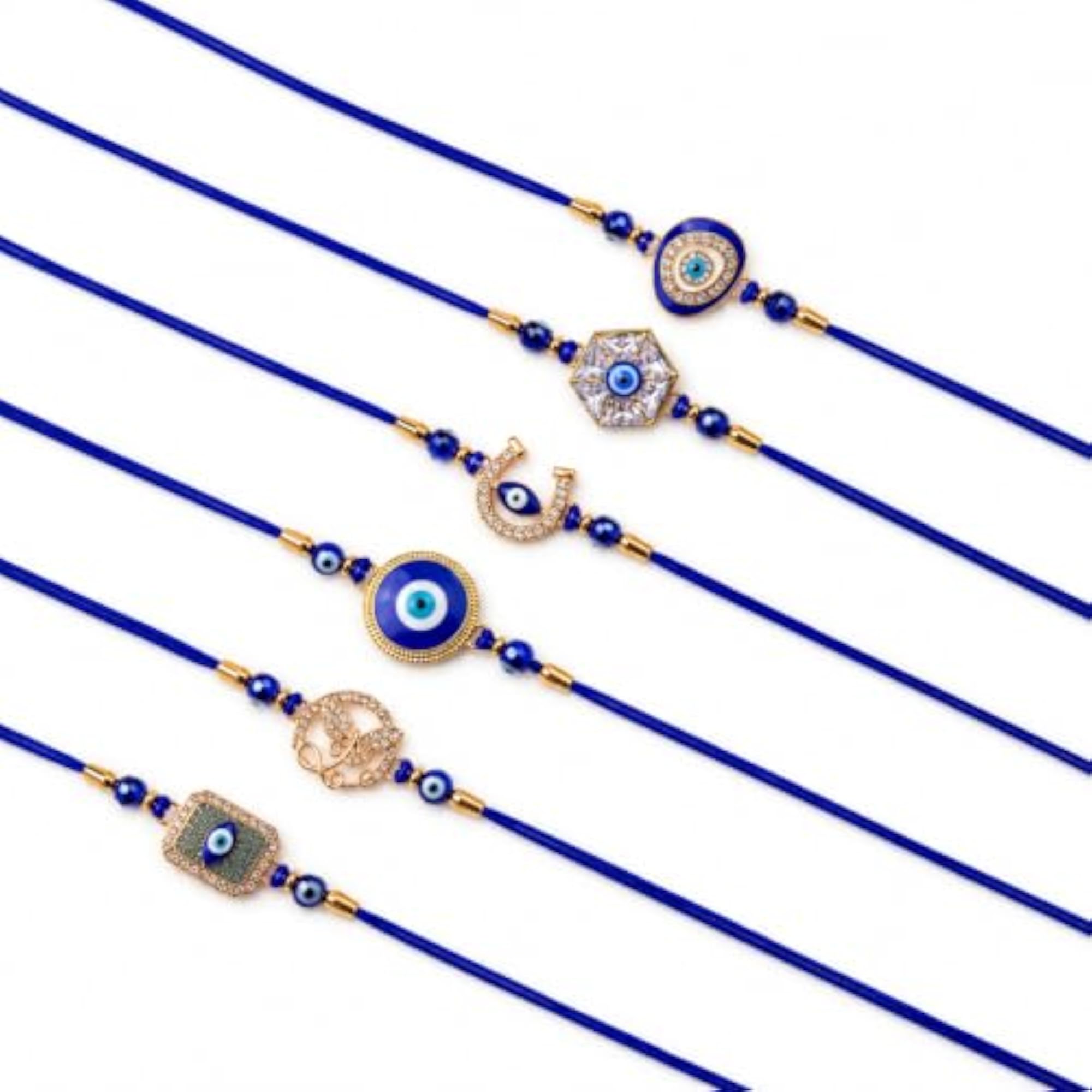 Evil Eye Protection Rakhi Set of 6 for Brother