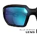 Mechanix Wear: Vision Type-X Safety Glasses with Advanced Anti Fog, Scratch Resistant, Black Frame, Protective Eyewear, Lightweight Glasses, Ventilated Temples, For Outdoor Use (Blue Mirror Lens)