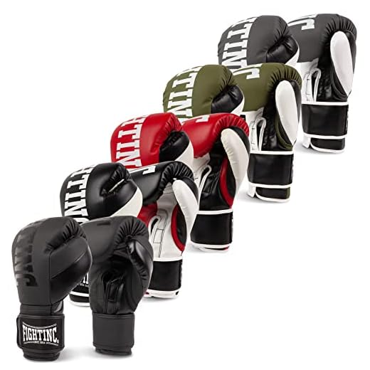 Fightinc. Boxhandschuhe Legacy - 8 10 12 14 16 Oz für Boxen Kickboxen Muay Thai MMA Kampfsport schwarz weiß rot Gold UVM (12 Oz, VT Mattschwarz/schwarz (VT-003))
