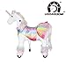 Medallion - My Rainbow Unicorn Ride On Toy Real Walking Horse for Children 3 to 6 Years - Includes a Matching Headband & Skirt (Tutu) for Your Child