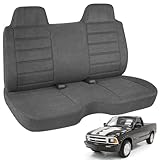 Kistrba Bench Seat Cover Compatible with 1991-1997 Chevy S10 GMC Sonoma S15, Front Bench Seat with Large 5 to 7 Inch Shifter Cutout, Dutch Velvet Automotive Cover Cushion
