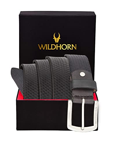 Image of WildHorn Carter Classic Leather Belt For Men