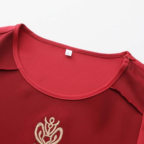 Qamis musulman homme ensemble deux pièces brodé coupe ample pour fêtes - 7