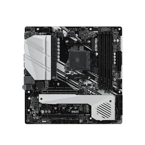 for X570M Pro4 Motherboard X570 Supports 5800X 5700x3D 5600G CPU 4xDDR4 4200+ PCIe 4.0 M.2 MATX AM4 Board for ASRock, Accessories