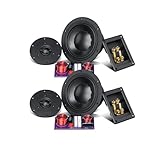 HiVi‑Swans D6 Lautsprechertreiber-Set, 76 mm Kapton-Tieftöner + deutscher Faserhochtöner, Phasenkorrekter XO (nur Treiber, Gehäuse erforderlich)