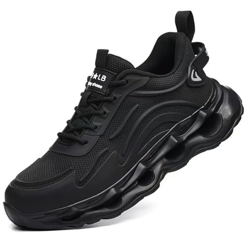 Image of Nutropa Steel Toe Shoes for Men Women Work Safety Footwear Lightweight Breathable Comfortable Industrial Construction Sneakers