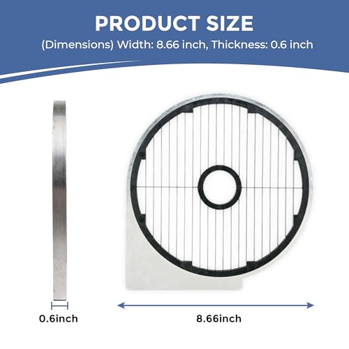 Image of TK Round Hopper Vegetable Chopper Replacement Disc - Universal Round Hopper - Fries 8mm