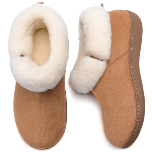 RockDove Women's Sierra Faux Leather Bootie Slipper