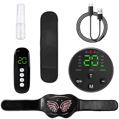 Upgraded Booty Trainer Glute Muscle Stimulator - 8 Modes EMS Hip Trainer, 20 Intensity Levels, No Gel Pads Needed - Butt Lifting Machine for Women Men, Home Workout, Postpartum Recovery