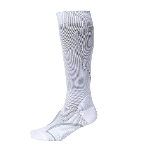 Meia 3/4 Esportiva Performance 520 Ad 20-30 Mmhg Sigvaris Branco/Prata G2