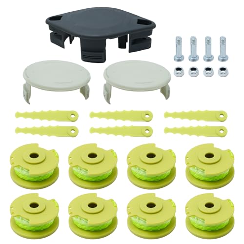 Zreneyfex 23 Pcs ACFHRL2 Polycarbonate Blades AC80RL3 AC14RL3A Trimmer Spool Trimmer Head Replacement for Ryobi 18V 24V 40V String Trimmer