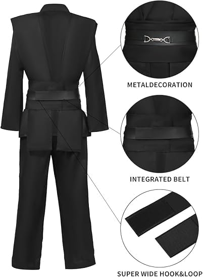 Miniatura 3 de Adult Mens Costume Robe Cosplay Halloween Cloak Tunic Belt Set