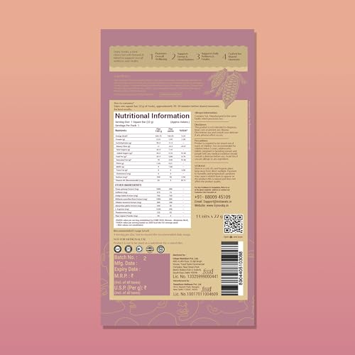 Image of InstaEats Nooky Dark Chocolate Bars For Her|Luxurious Dark Chocolate For Uplifting Mood|Best Gift For Her (Pack Of 1),58 Gram
