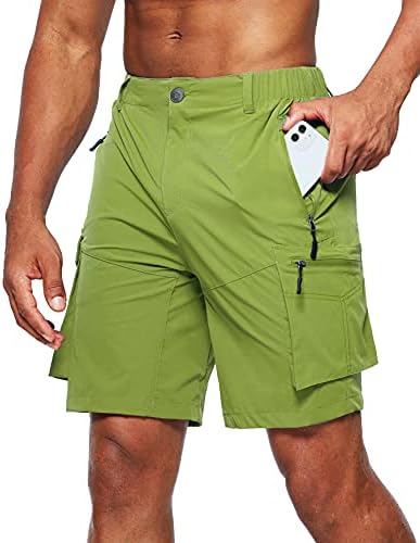 Pudolla Men's Hiking Cargo Shorts Quick 