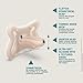 Suavinex Zero Zero Silicone Baby Pacifier w/SX Pro Physiological Pacifier Nipple (0-6M), Light