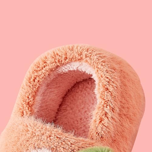 Boys Girls Fuzzy Slippers Cute Strawberry Non-Slip Closed Toe Slipper Indoor Outdoor Fall Winter Warm Soft Sandals3