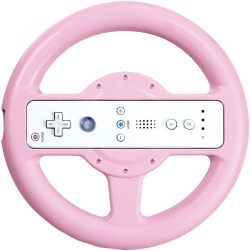 dreamGEAR microWHEEL gouvernaille Wii Rose - Accessoires de Jeux vidéo (gouvernaille, Wii, Numérique, sans Fil, Rose, 272 g)