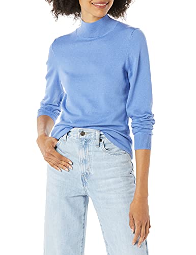Image of Amazon Essentials Women's Lightweight Mock Neck Pullover Sweater, Regular Fit (Available in Plus Size)
