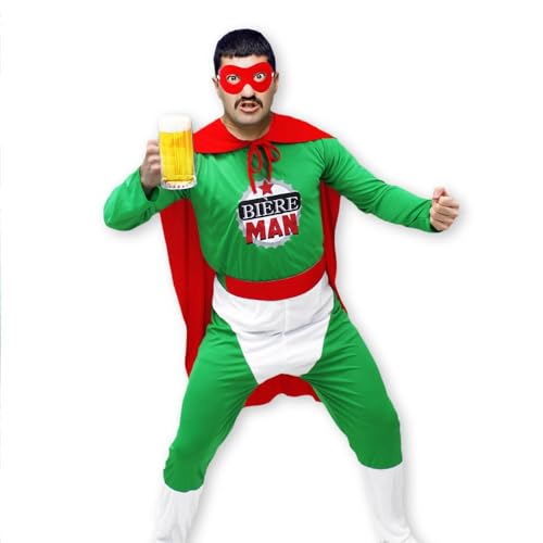 Stc Déguisement Bière Man , Vert Taille Unique
