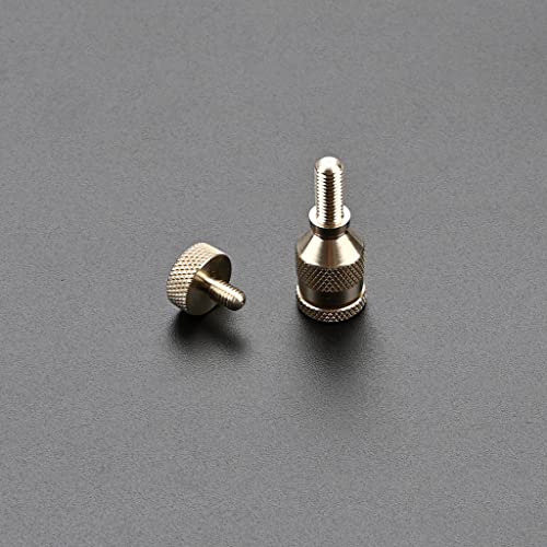 Alnicov Kupfer-Nickel-Saxophon-Halsspannschrauben Saxophon gebogener Hals Festschraube für Alt-Tenor-Sopran-Saxophon-Reparaturteile – Gewindedurchmesser 5 mm