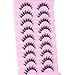 Manga Lashes Wispy False Eyelashes 3D Natural Eye Lashes Spiky Fake Lashes Anime Lashes Natural Look Chinese Makeup Lashes Pack by ALPHONSE
