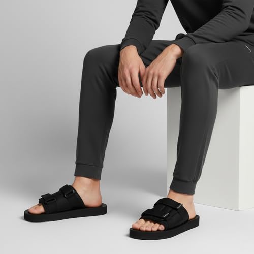 Image of NoStrain Men's Sandals & Slippers, Comfortable & Casual Footwear for Men | Lightweight, High Sole & Stylish