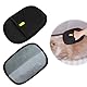 wilcractk 2 Stück Fell Magnet Handschuh Tierhaarentferner, Doppelseitige Antistatische Haarentferner Handschuhe für Hunde & Katzen, Sanfte Fellpflege & Sofa Reinigung Schwarz