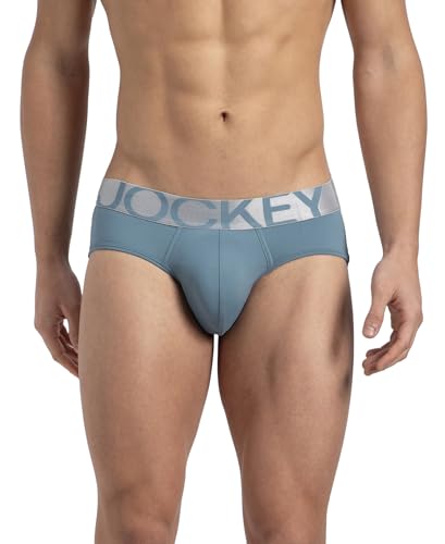Image of Jockey IC27 Men's Tactel Microfiber Elastane Stretch Solid Brief with Moisture Move Treatment