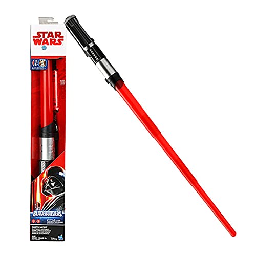 Star Wars Toy Scream Sabre Lightsaber - Parfait pour le jeu de rôle, faire semblant de bataille avec son et effets Le sabre laser électronique Sith Mace Windu Red