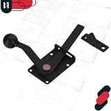 KOTARBAU® Zapadka Furtki Zamknięcie Blokada Bramki Drzwi Czarna 150 MM