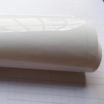 BEYAZ RENK Parlak Kendinden Yap kanl  Otomobil Jant Motorsiklet Bisiklet Mobilya Beyaz E ya Aksesuar Kaplama Folyosu Su Ge irmez Dayan kl  Folyo 126cmX50cm