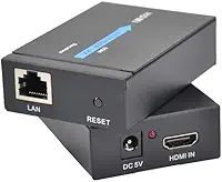 Extensor Hdmi Rj45 60m 60 Metros Adaptador Cabo Rede Cat 6 Cat7